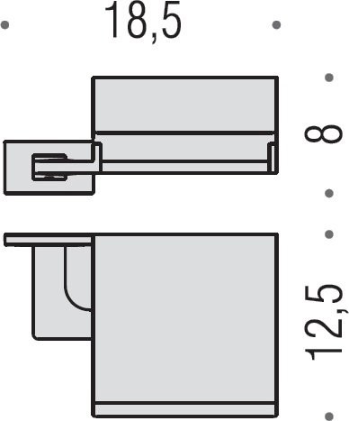 Набор Держатель Colombo Design Look B1691.000 + Ершик B1606.000
