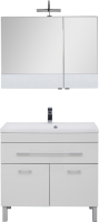 Мебель для ванной комнаты Aquanet Верона 90 белая, 1 ящик, 2 двери