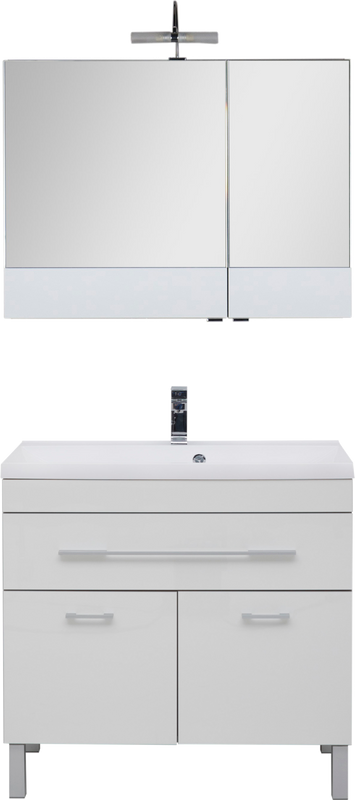Мебель для ванной комнаты Aquanet Верона 90 белая, 1 ящик, 2 двери