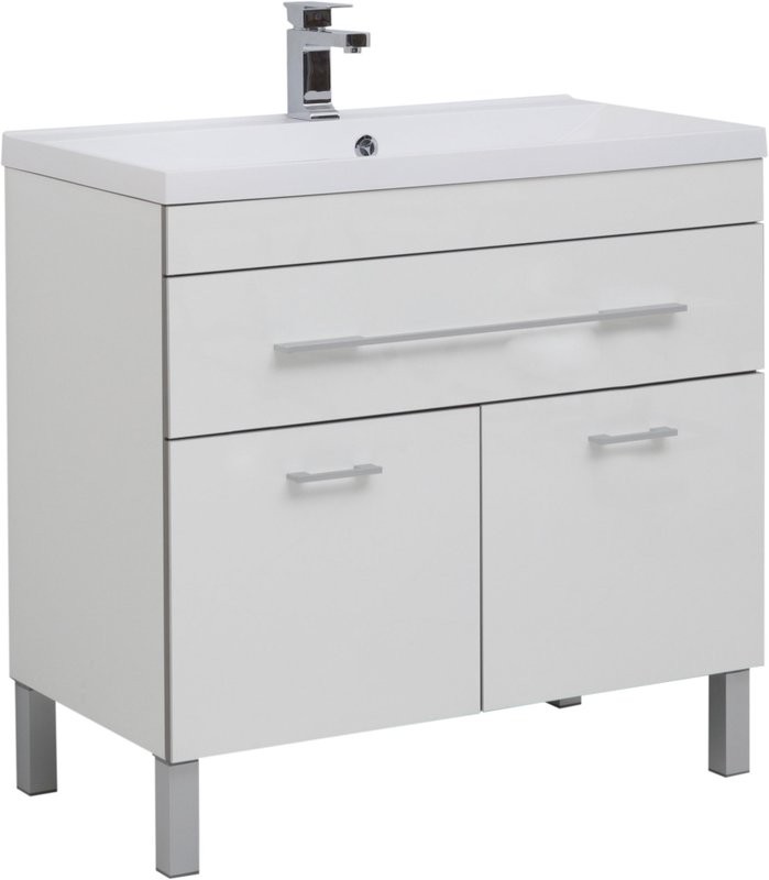 Мебель для ванной комнаты Aquanet Верона 90 белая, 1 ящик, 2 двери