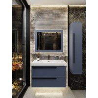 Тумба под раковину La Fenice ELBA Twin Blu Grigio синяя матовая 80 см