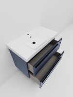Тумба под раковину La Fenice ELBA Twin Blu Grigio синяя матовая 80 см