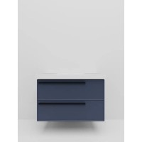 Тумба под раковину La Fenice ELBA Twin Blu Grigio синяя матовая 80 см