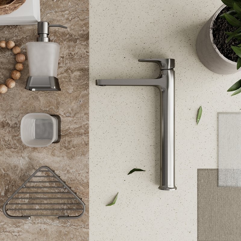 Полка Wasserkraft Tauber 733N угловая, никель