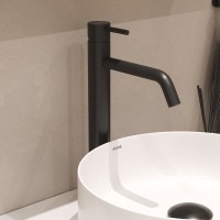Смеситель для раковины AQUAme Siena AQM6214MB черный матовый