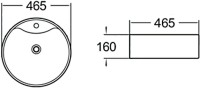 Накладная раковина SantiLine SL-1069MB