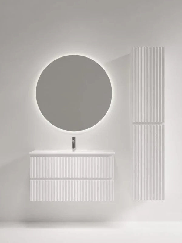Мебель для ванной комнаты Sancos Snob R 90 Bianco, раковина CN7030