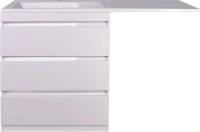 Мебель для ванной комнаты Style Line Даллас 140 L люкс, белая, зеркало DIWO Элиста