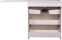Мебель для ванной комнаты Style Line Даллас 140 L люкс, белая, зеркало DIWO Элиста