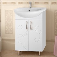 Тумба под раковину Style Line Эко Фьюжн №9 55 белая