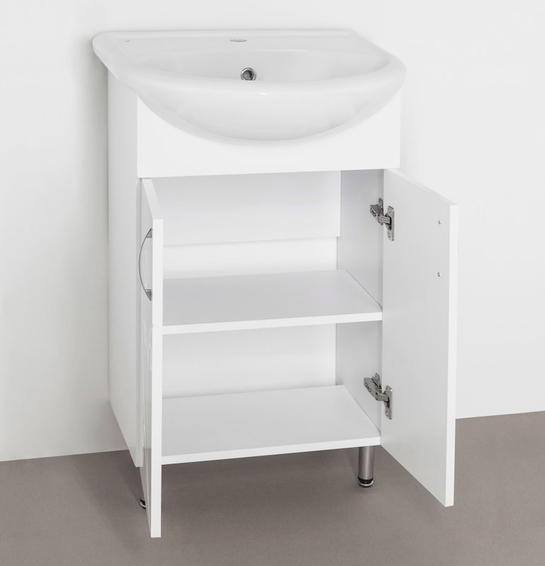 Тумба под раковину Style Line Эко Фьюжн №9 55 белая