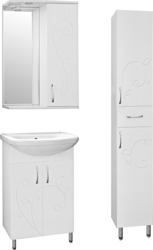 Тумба под раковину Style Line Эко Фьюжн №9 55 белая