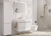 Смеситель для раковины Hansgrohe Tecturis E 240 Fine 73070140 шлифованная бронза