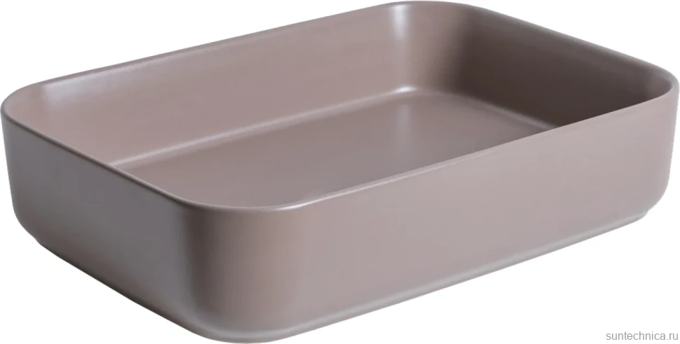 Накладная раковина Allen Brau Fantasy Quad 50x36, коричневая