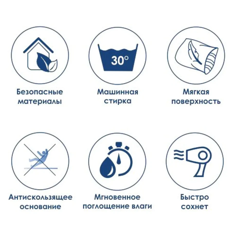Коврик Wasserkraft Lopau BM-6016 60х90 см, сabbage
