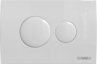Комплект Унитаз подвесной VitrA Shift 7742B003-0075 белый глянцевый + Крышка 91-003-009 с микролифтом, петли хром + Инсталляция DIWO + Кнопка 7310 белая