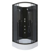 Душевая кабина Niagara Classic NG-6501-14BKG 90x90 см, без крыши, с гидромассажем