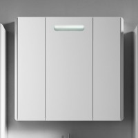 Зеркало-шкаф Vod-Ok Флорена 80 белое, с подсветкой