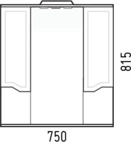 Мебель для ванной комнаты Corozo Мирра 75 белая Мебель для ванной комнаты Corozo Мирра 75 белая