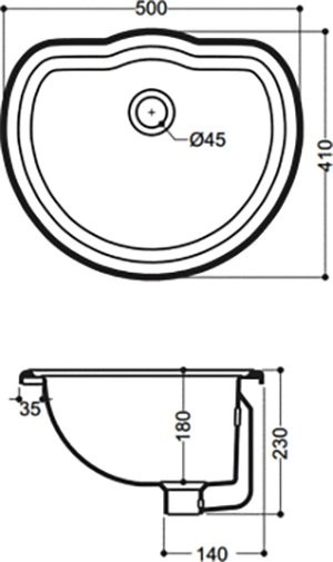 Раковина Kerasan Retro 103101bi*0