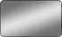 Зеркало DIWO Кострома 120 черное, с подсветкой светодиодной, прямоугольное, настенное