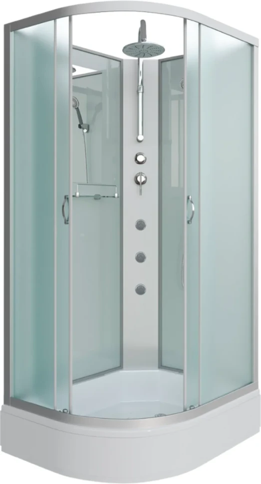 Душевая кабина Niagara Classic NG-33974-14RBKTG 90х70 см, без крыши, с гидромассажем и тропическим душем