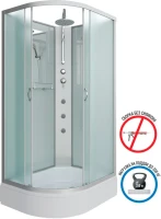 Душевая кабина Niagara Classic NG-33974-14RBKTG 90х70 см, без крыши, с гидромассажем и тропическим душем