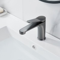 Смеситель для раковины Shevanik S6201T оружейная сталь
