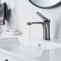 Смеситель для раковины Shevanik S6201T оружейная сталь