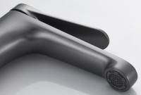 Смеситель для раковины Shevanik S6201T оружейная сталь