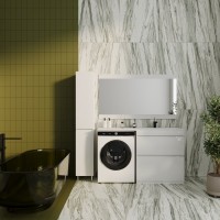 Мебель для ванной комнаты Style Line Даллас 140 Люкс, напольная, 2 ящика R