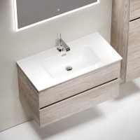 Тумба с раковиной Sancos Urban 90 см дуб галифакс натуральный