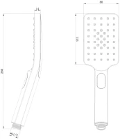 Душевая лейка D-lin D61040 черный