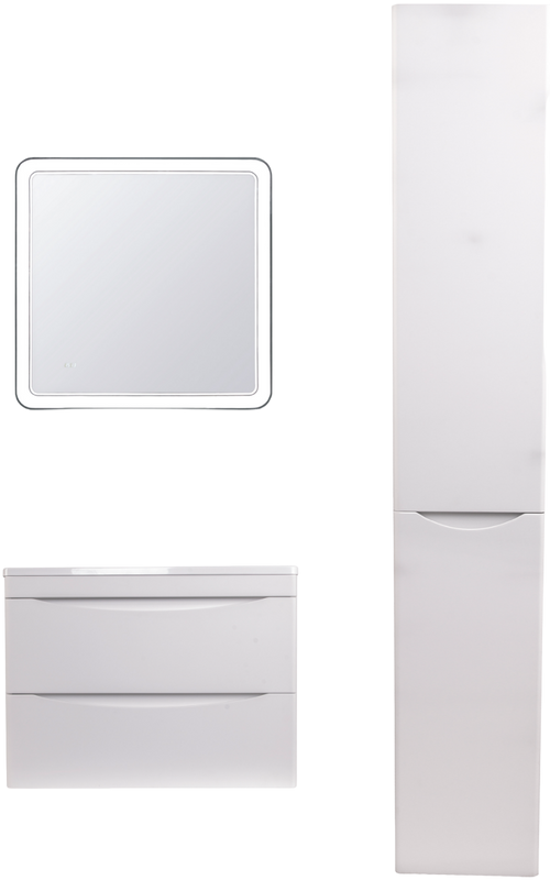 Мебель для ванной комнаты Style Line Бергамо Мини 60 Люкс Plus подвесная, антискрейтч белая