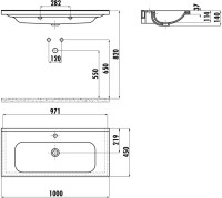 Мебельная раковина Creavit Ideal 100