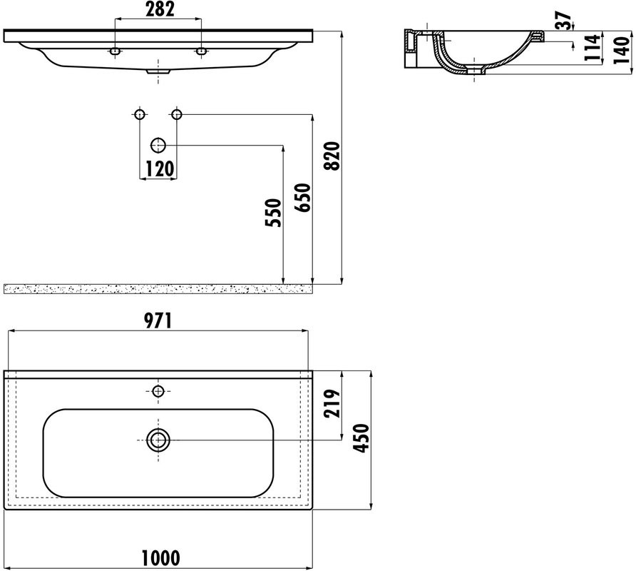 Мебельная раковина Creavit Ideal 100