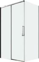 Душевой уголок Veconi Premium Trento PTC-SP-40CH 120x90, профиль хром, стекло прозрачное