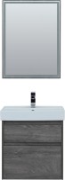 Тумба с раковиной Aquanet Nova Lite 60 дуб рошелье, 2 ящика