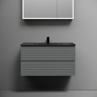 Мебель для ванной комнаты Sancos Folk 90 ergraut soft, раковина CN7002MB