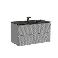 Мебель для ванной комнаты Sancos Folk 90 ergraut soft, раковина CN7002MB