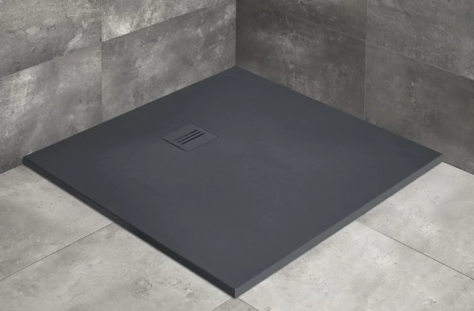 Поддон для душа Radaway Kyntos C 100x100 anthracite, с сифоном
