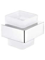 Стакан для ванной AltroBagno Aperto 080202 Cr настенный, хром, стеклянный