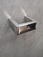 Стакан для ванной AltroBagno Aperto 080202 Cr настенный, хром, стеклянный