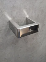 Стакан для ванной AltroBagno Aperto 080202 Cr настенный, хром, стеклянный