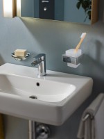 Стакан для ванной AltroBagno Aperto 080202 Cr настенный, хром, стеклянный