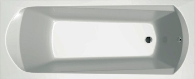 Акриловая ванна Ravak Domino Plus 170x75 см, пристенная, белая, на ножках