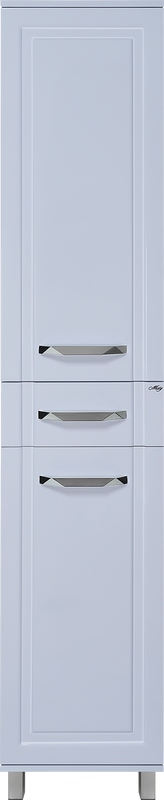 Шкаф пенал для ванной Misty Терра R серый