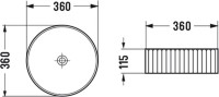 Накладная раковина Vincea VBS-501 36