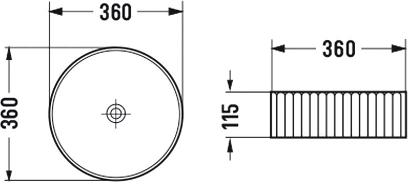 Накладная раковина Vincea VBS-501 36