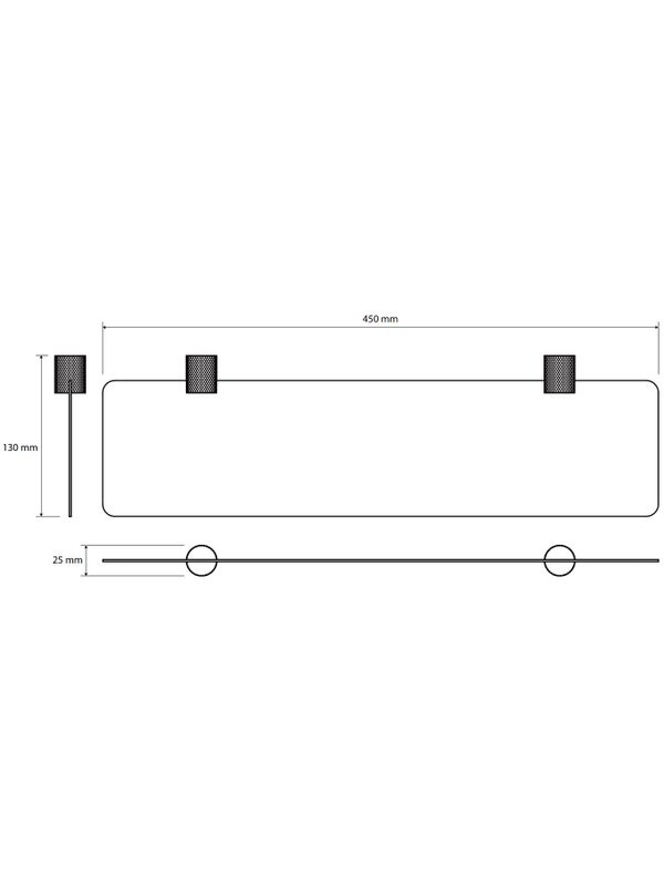 Полка под зеркало Bemeta Grino 173204022 45 см